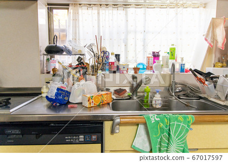 Messy kitchen 67017597