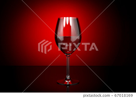 Wine glass with red wine. On dark red background Wine glass with red wine. On dark red background 67018169