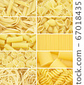 Pasta. Raw italian food 67018435