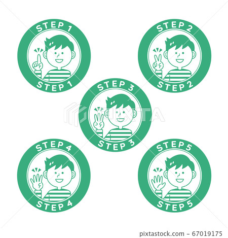 Step icon boy Step icon boy 67019175
