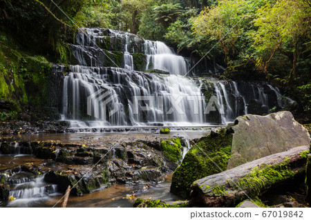 New Zealand waterfall 67019842