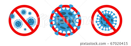 Abstract virus strain model Novel coronavirus Abstract virus strain model Novel coronavirus 67020415