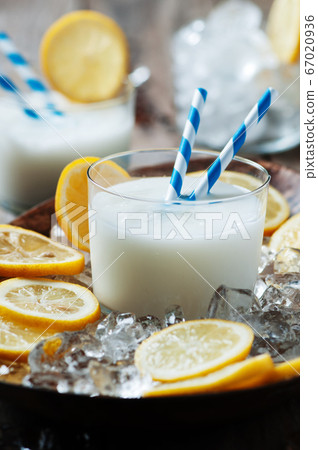 Italian traditional lemon sorbet 67020936