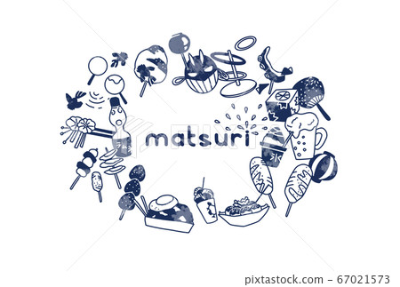 Festival Festival stall food illustration with text 67021573