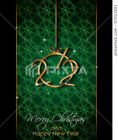 2021 Happy New Year background for your seasonal invitations, festive posters, greetings cards. 67022681