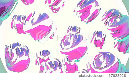 Beautiful drawn shapes illustration. Designer 67022928