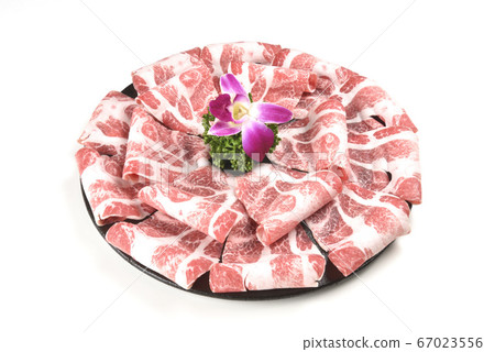 Hot pot ingredients, hot pot ingredients, meat, sliced meat, cut, beef 67023556