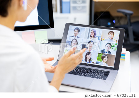 Online meeting office Online meeting office 67025131