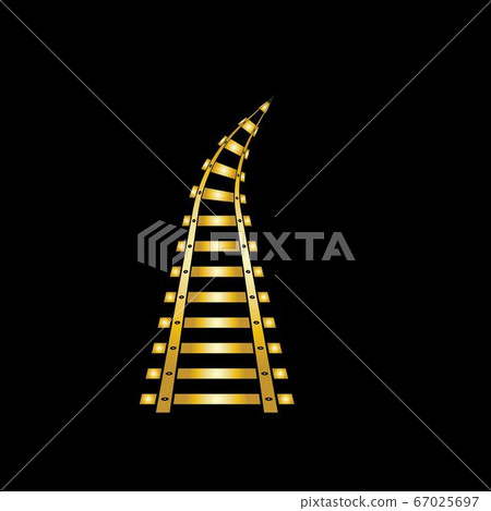 railroad line vector image template railroad line vector image template 67025697