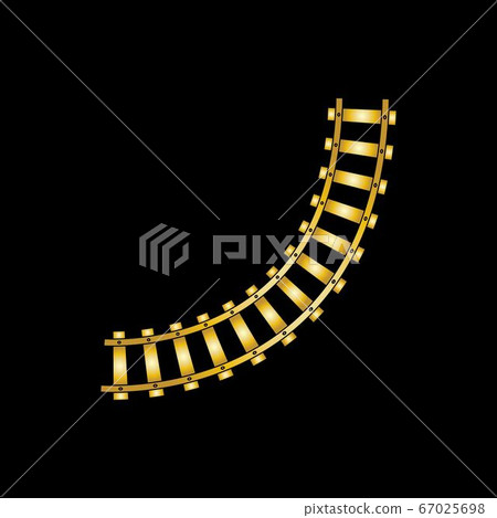 railroad line vector image template 67025698