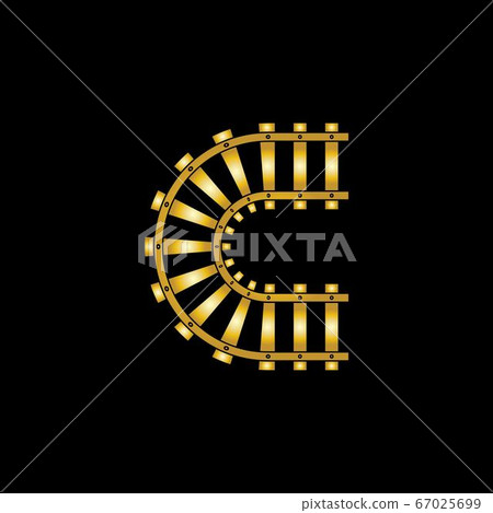 railroad line vector image template railroad line vector image template 67025699