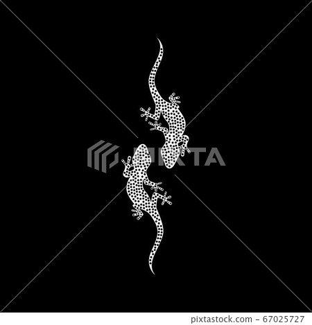 lizard black  animal vector logo template 67025727