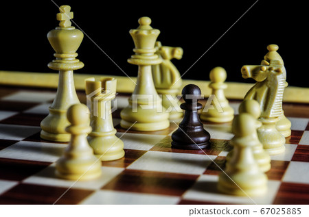 black pawn against all white pieces 67025885