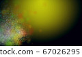 Multi-colored flying particles. 3d illustration 67026295