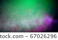 Multi-colored flying particles. 3d illustration 67026296