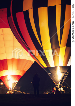 night show and take off of hot air balloons night show and take off of hot air balloons 67026307