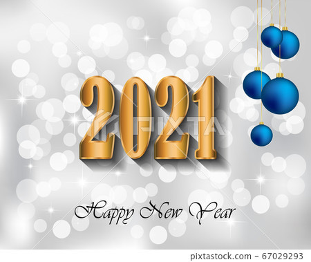 2021 Happy New Year background for your seasonal invitations, festive posters, greetings cards. 67029293