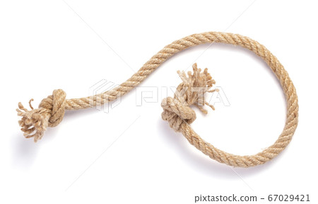ship rope on white background 67029421