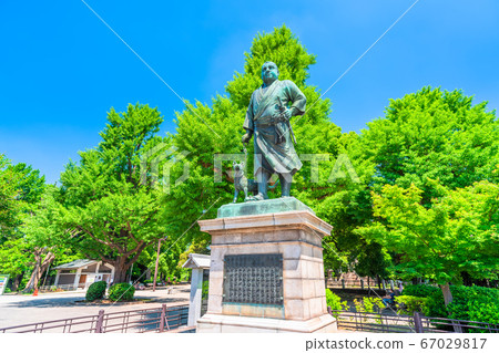 東京上野公園Saigo Takamori雕像 東京上野公園Saigo Takamori雕像 67029817