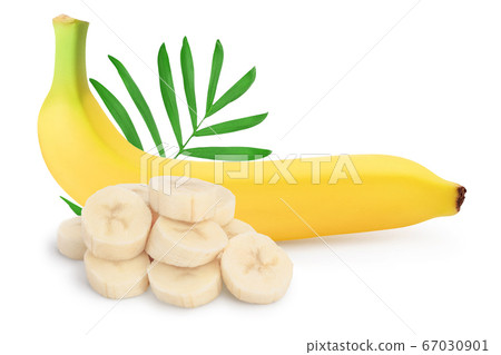 banana isolated on white background with clipping path and full depth of field. banana isolated on white background with clipping path and full depth of field. 67030901