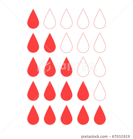Scale with menstrual drops isolated set. For Scale with menstrual drops isolated set. For 67032919