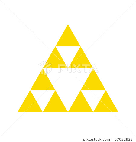 Golden triforce geometric triangle power symbol 67032925