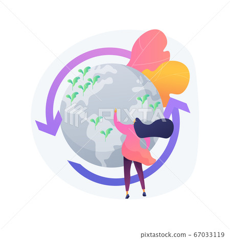 Holistic management abstract concept vector illustration. 67033119