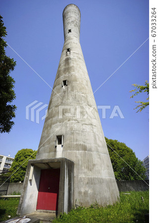 住宅區的水塔(多摩河住宅區) 住宅區的水塔(多摩河住宅區) 67033264