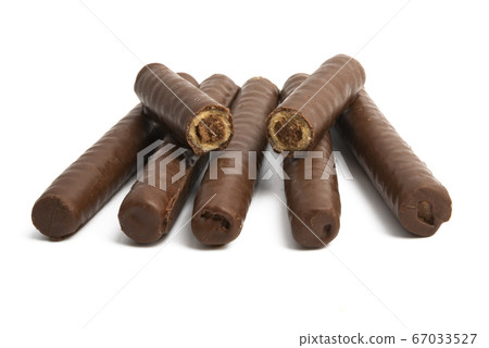 chocolate rolls isolated chocolate rolls isolated 67033527