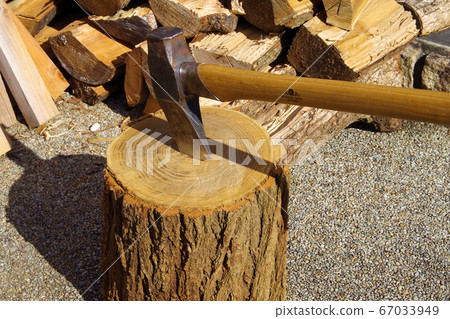 Wood splitting log wood splitting wood stove ax 67033949