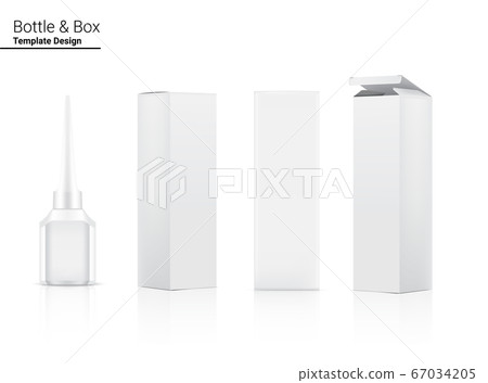 3D Mock up Realistic Bottle for Eyeliner Cosmetic 67034205