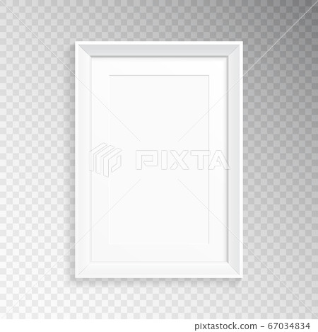 A realistic frame with a mat for photography or - Stock Illustration ...