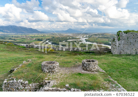 The Ancient Rozafa Castle in Shkoder Albania The Ancient Rozafa Castle in Shkoder Albania 67036522