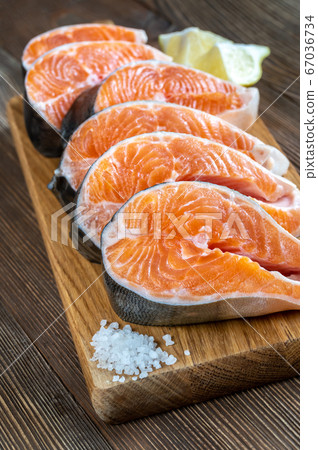 Steaks of Arctic char 67036734