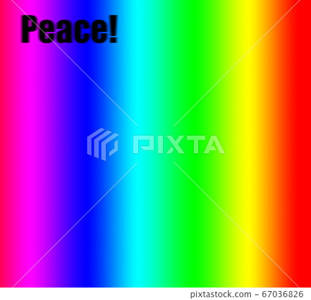 Peace in Black letters with rainbow background, Black lives matter concept 67036826