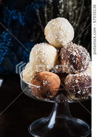 Various Homemade Raw Vegan Truffles or Energy 67038136