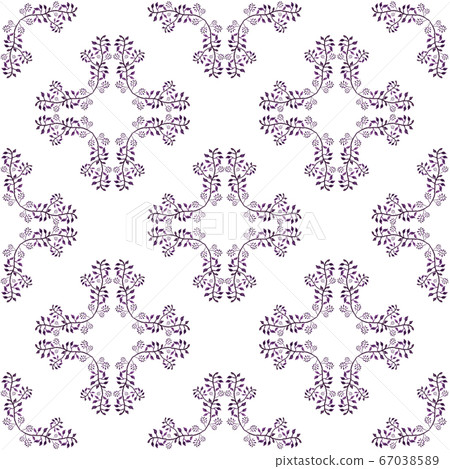 Seamless watercolor pattern with leaves and branches Seamless watercolor pattern with leaves and branches 67038589