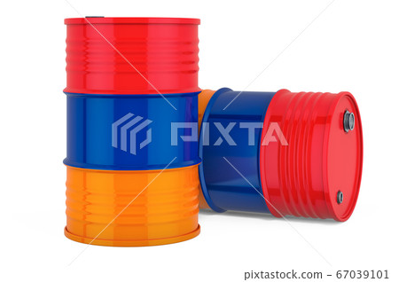 Steel drum, barrel with Armenian flag Steel drum, barrel with Armenian flag 67039101