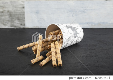 Chocolate waffle sticks 67039621