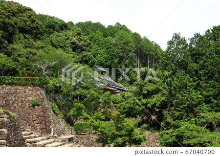 Omihachiman City, Shiga Prefecture, landscape of Azuchi Castle, Azuchi Castle and greenery [June] 67040700