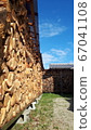 Firewood blue sky 67041108