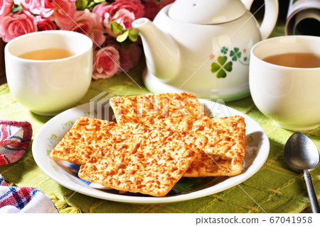 Baked corn cookies Baked corn cookies 67041958