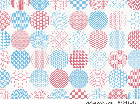 日式花紋背景材料-圓點-圓形圖案-紡織 日式花紋背景材料-圓點-圓形圖案-紡織 67042143