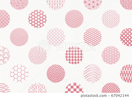 Japanese pattern background material-polka dots-round-pattern-textile Japanese pattern background material-polka dots-round-pattern-textile 67042144