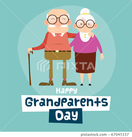 Happy grandparents day card Happy grandparents day card 67045337
