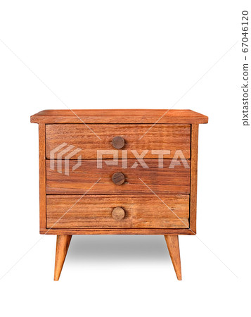 retro cabinet isolate on white background 67046120