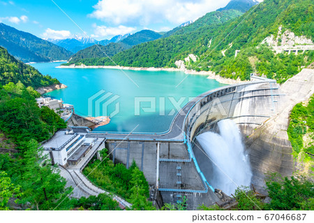 初夏的黑部水壩（水壩天文台景觀） 67046687