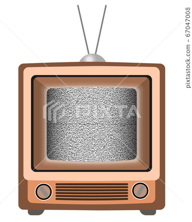 Realistic Retro Retro TV Illustration Sandstorm Noise Screen 67047008