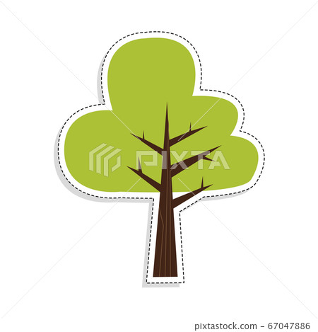 Isolated colored tree icon Isolated colored tree icon 67047886