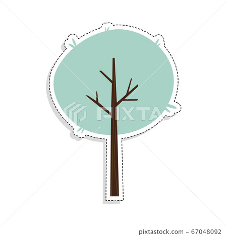 Isolated colored tree icon Isolated colored tree icon 67048092